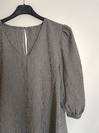 OTHERS. Short gingham dress Tl