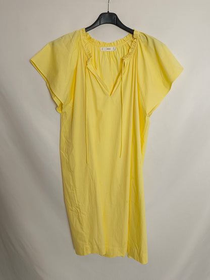 MANGO. Vestido corto amarillo T.xl