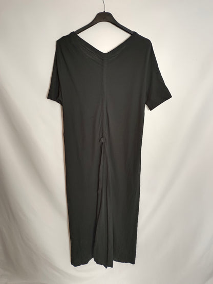 COS. Vestido midi negro elástico T.m