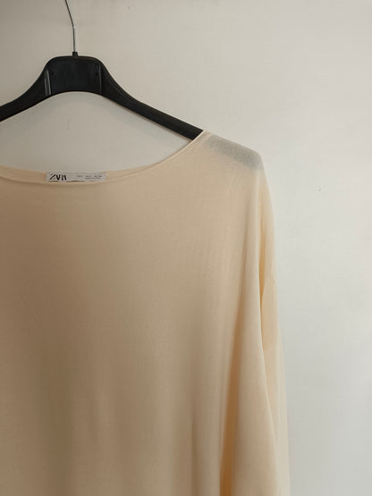 ZARA. Jersey rosa fino T.l