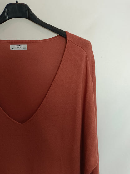 MILANO. Jersey fluido naranja oscuro T.xl