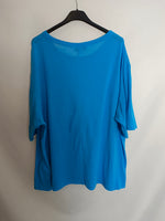 COS. Camiseta oversized azul T.l