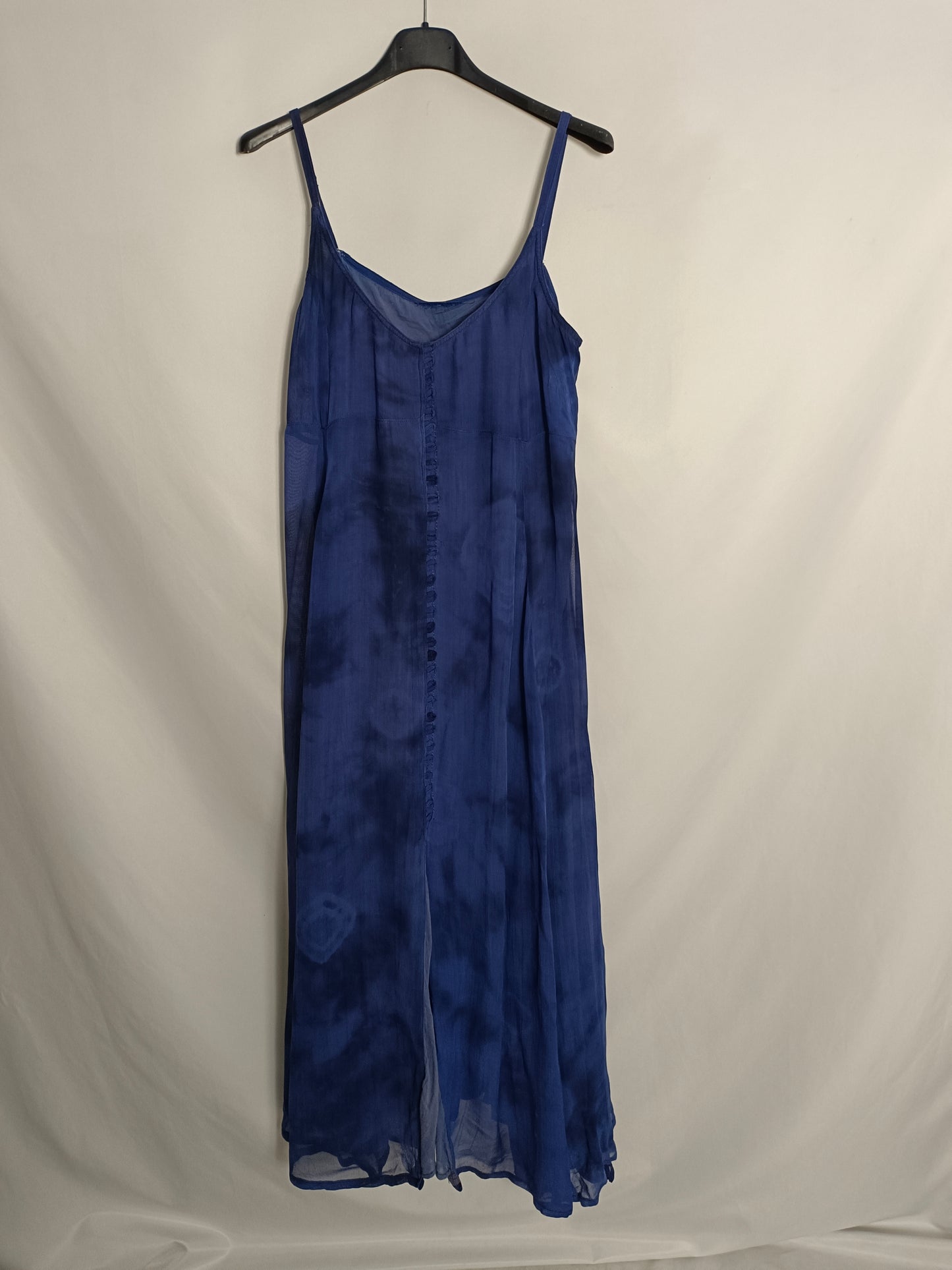 OTRAS. Vestido midi tie dye azul TU(m)TARA