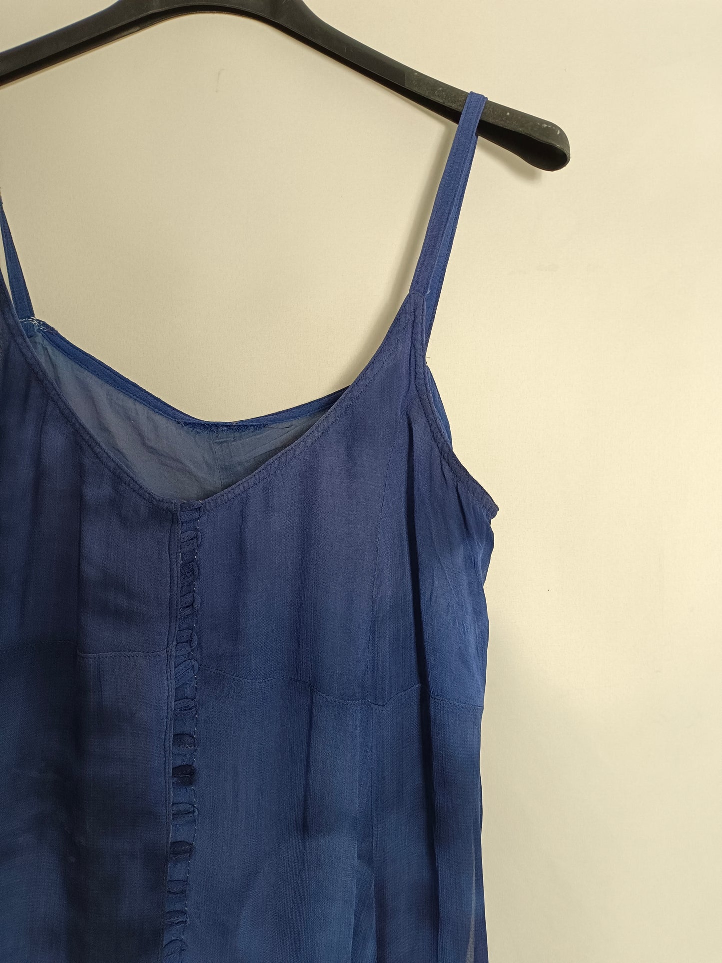 OTRAS. Vestido midi tie dye azul TU(m)TARA