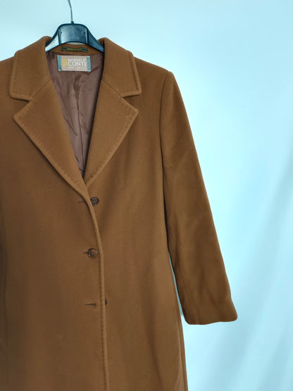 MANUELA CONTI. Vintage camel coat S.44(40)