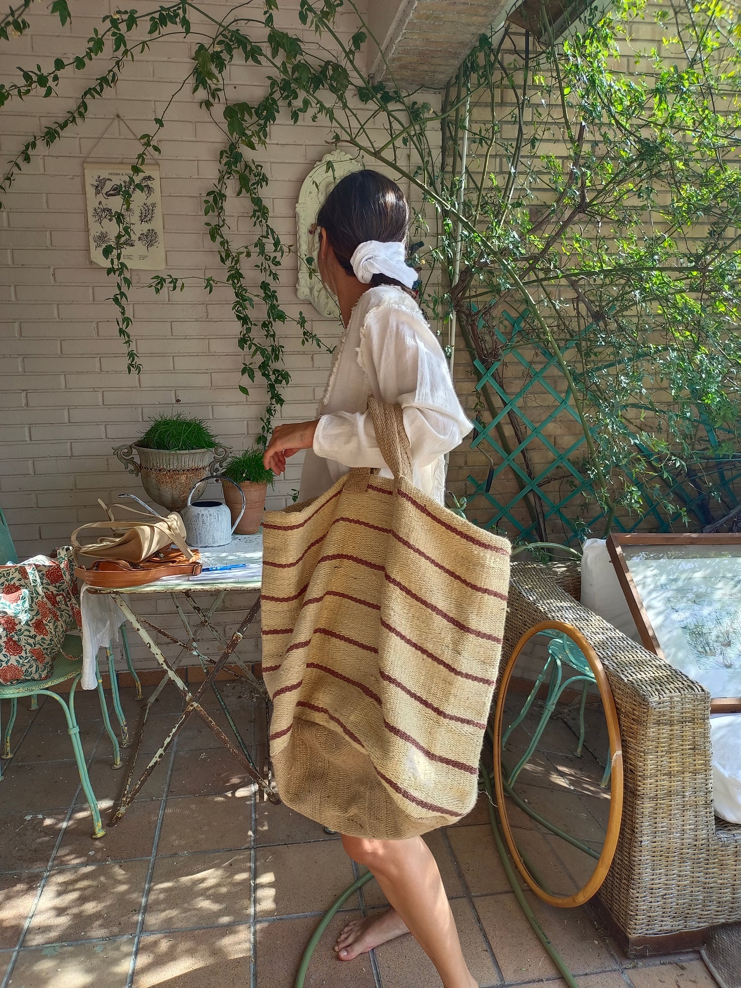 BELLEROSE. Maxi raffia bag