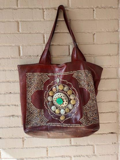 OTHER. Studded leather bag (tara)