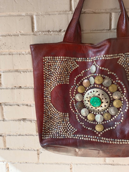 OTHER. Studded leather bag (tara)