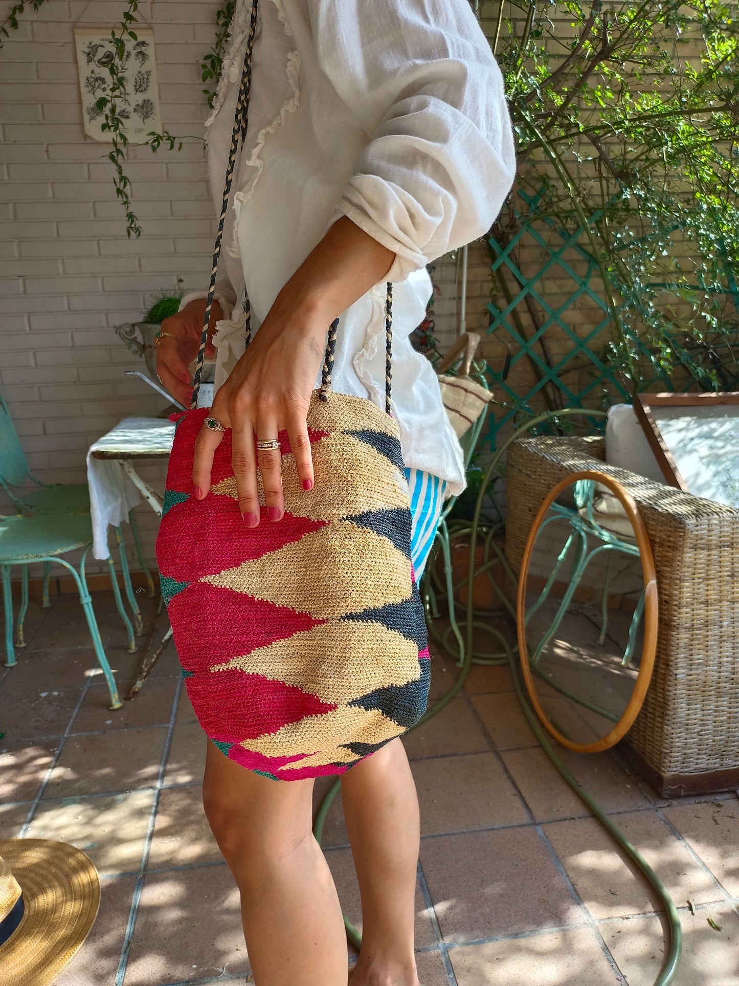 OTHERS. colorful raffia bag