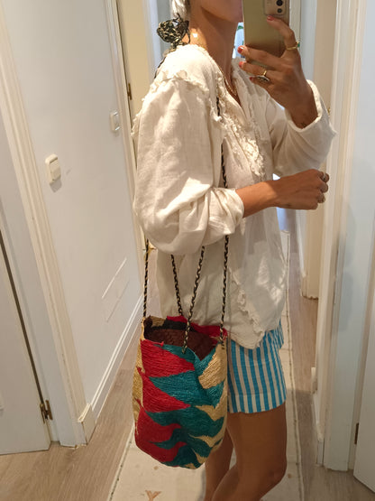 OTHERS. colorful raffia bag