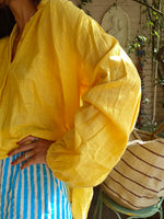Blusa amarillo Algodón T.6(m/l)