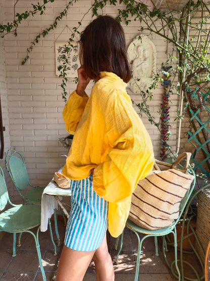 Blusa amarillo Algodón T.6(m/l)