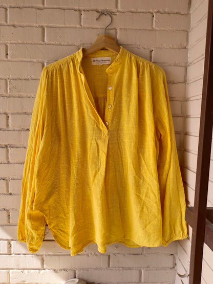 Blusa amarillo Algodón T.6(m/l)