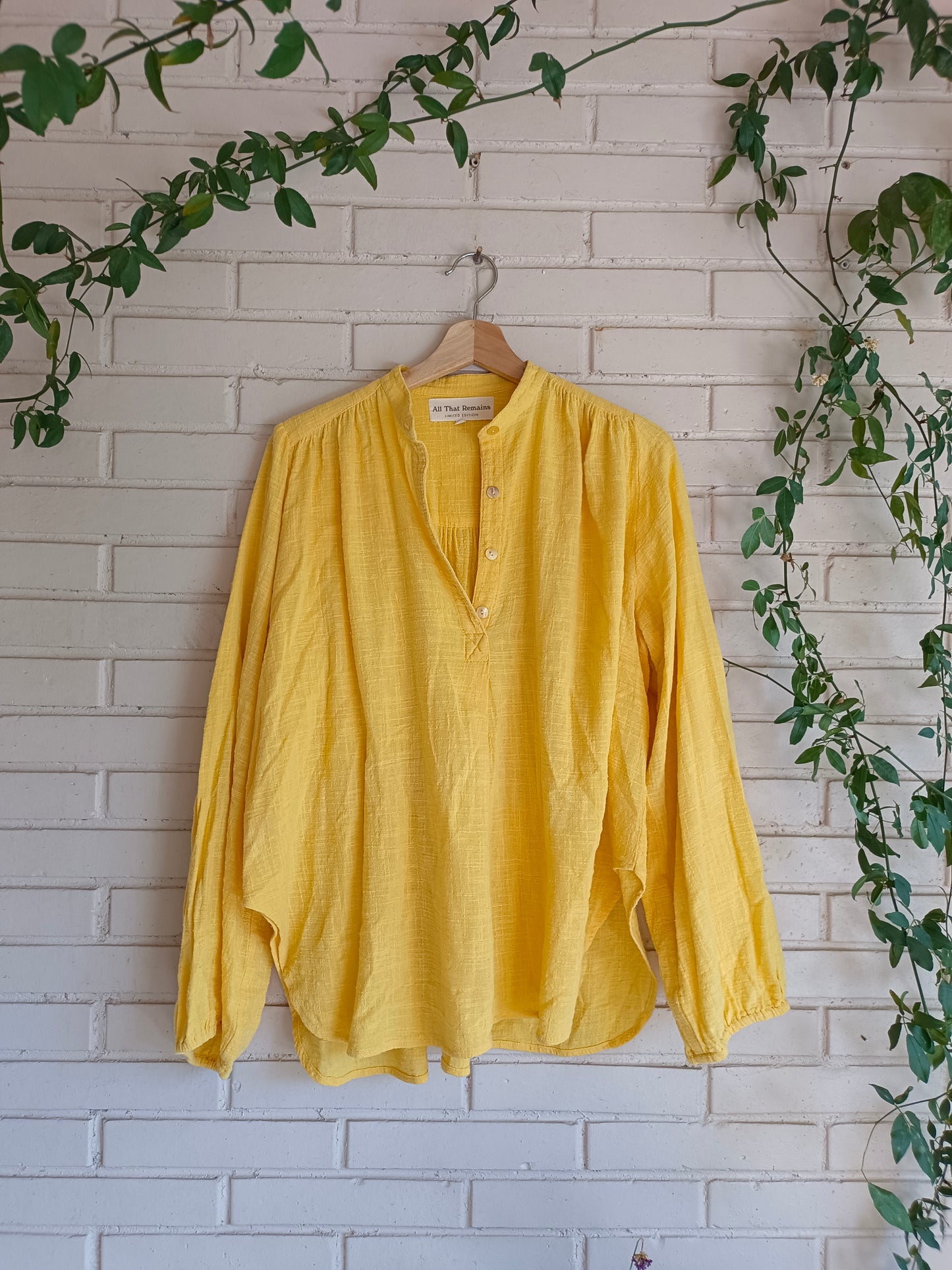 Blusa amarillo Algodón T.6(m/l)