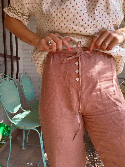 ZARA HOME. Pantalón lino T.s