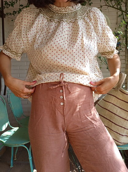 SEZANE. Blusa bordada T.36