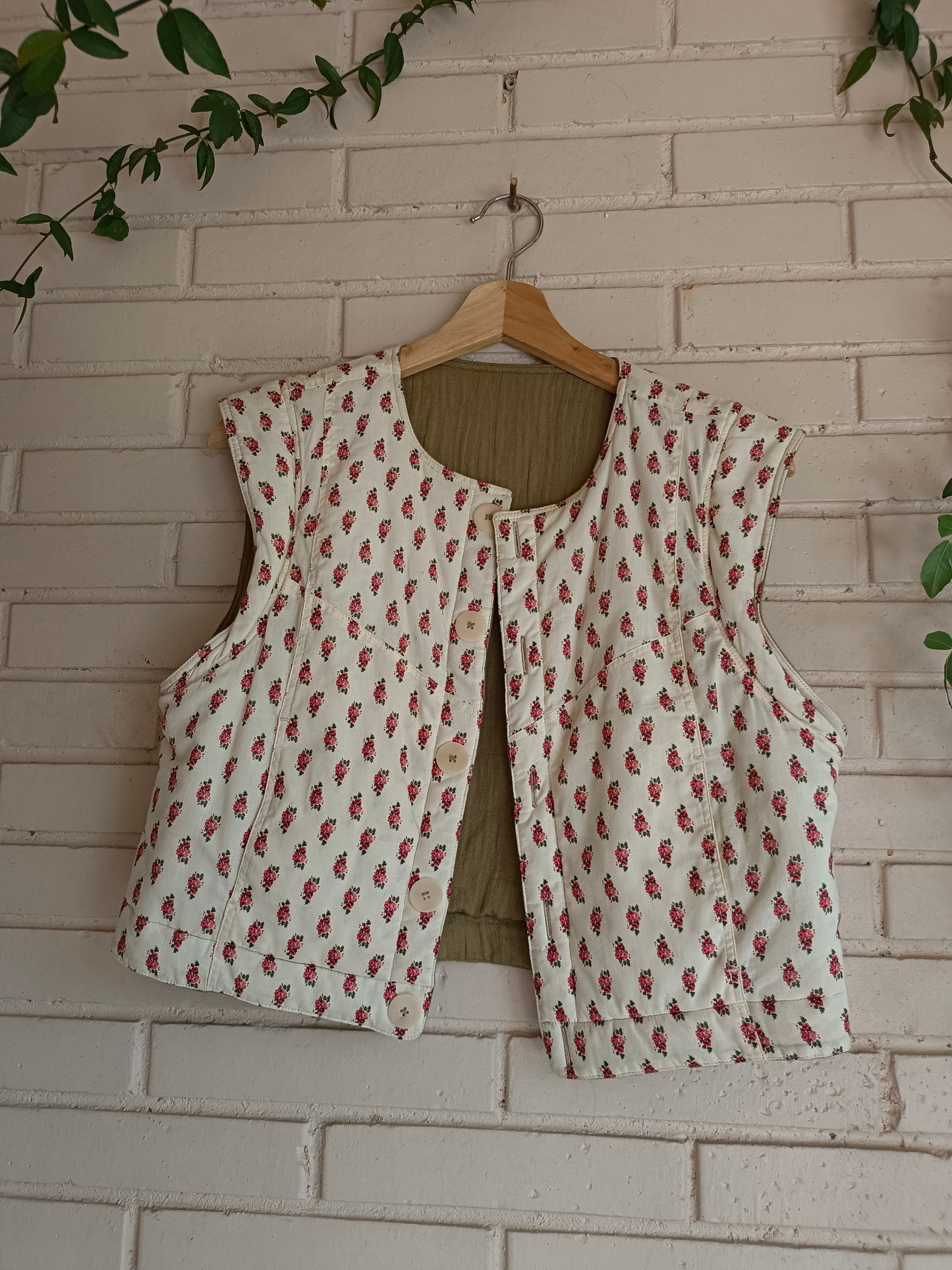 SEZANE. Chaleco reversible TU(S)