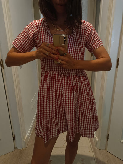 Vestido cuadros vichy T.6(xs)