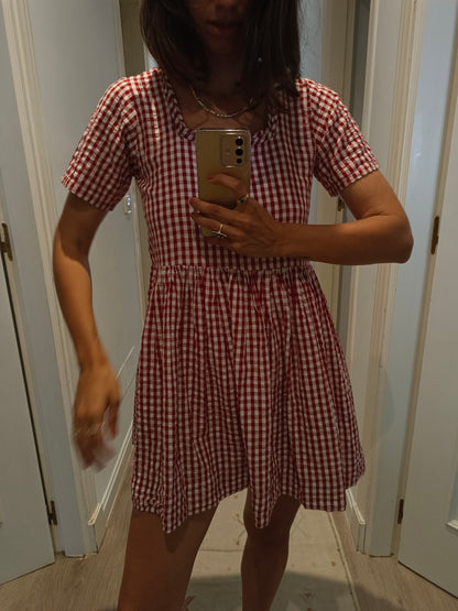 Vestido cuadros vichy T.6(xs)