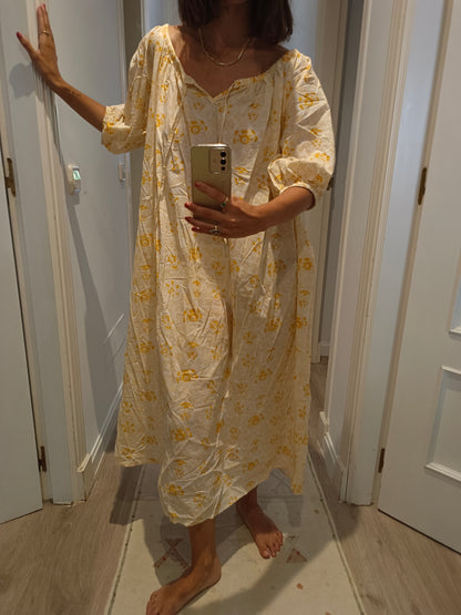 Vestido flores amarillas T.s/m