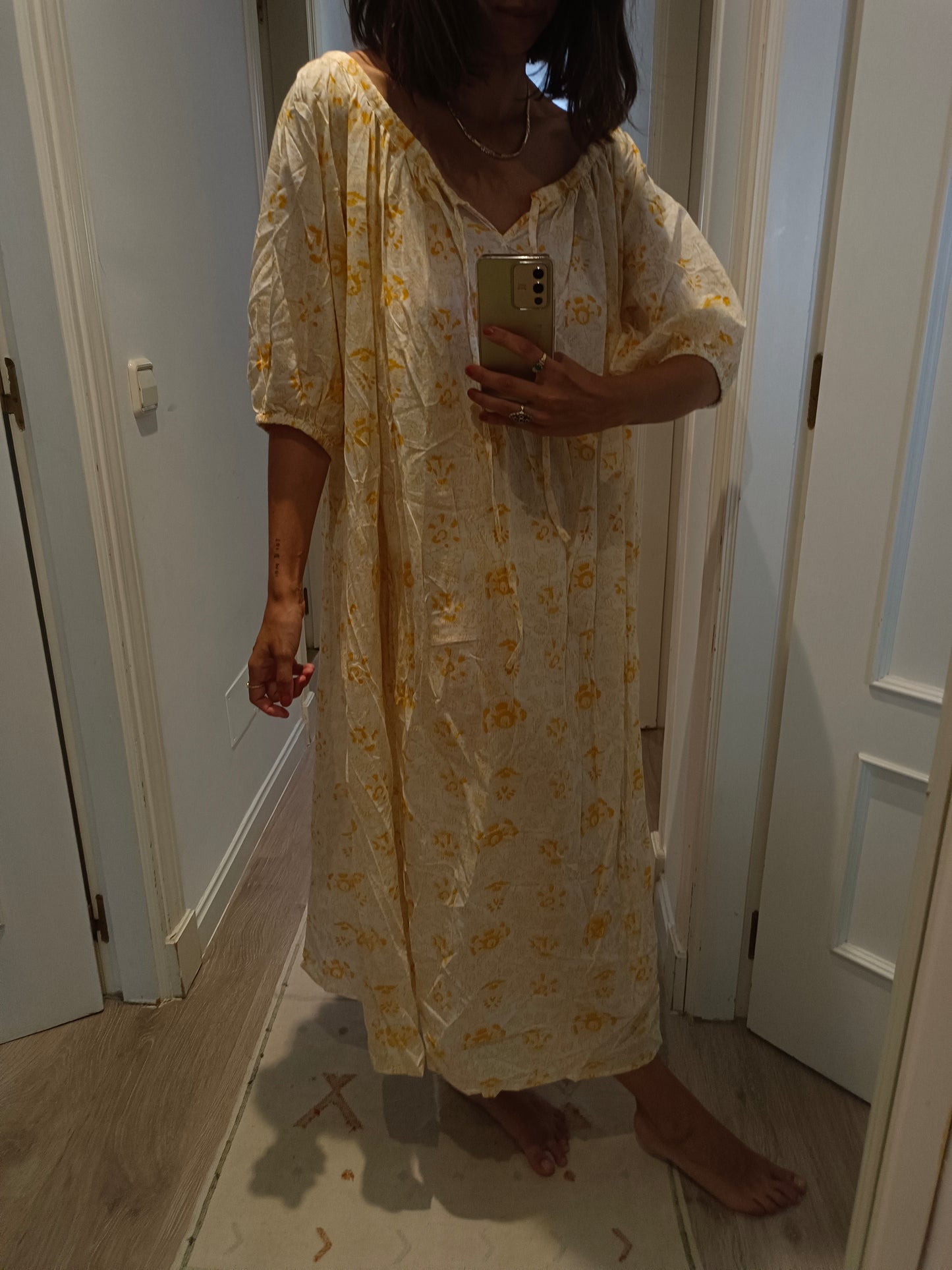 Vestido flores amarillas T.s/m