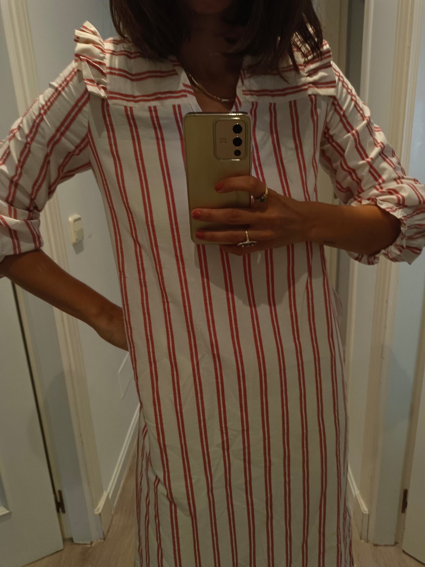 Vestido largo rayas T.xs