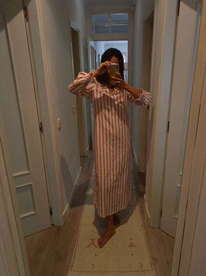 Vestido largo rayas T.xs