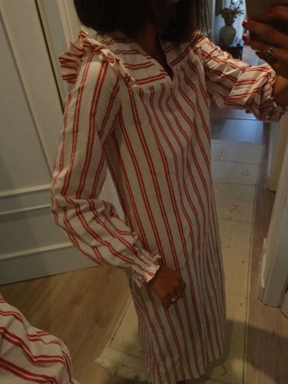 Vestido largo rayas T.xs