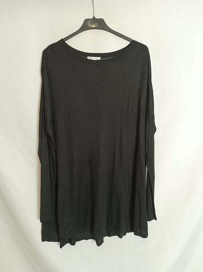 H&M. jersey negro fino T.m