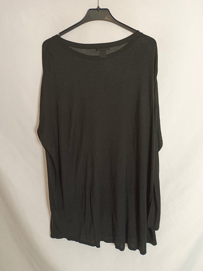 H&M. jersey negro fino T.m