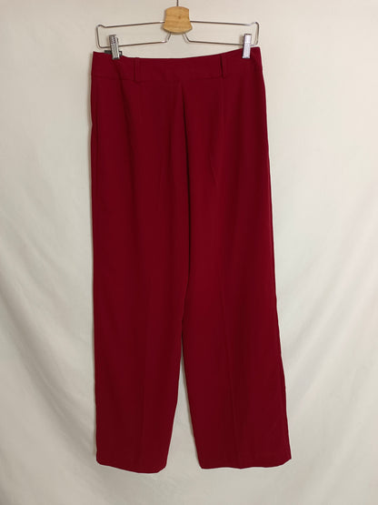 PRIMARK. Flowy burgundy trousers size 38