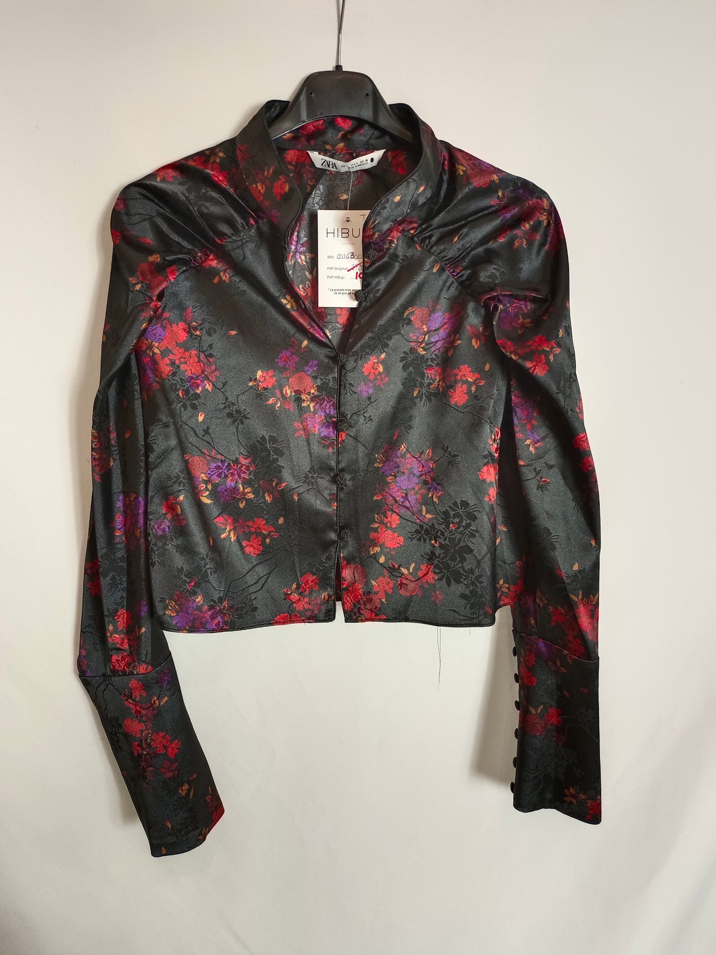 ZARA. Blusa estilo asiatico T.L