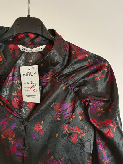 ZARA. Blusa estilo asiatico T.L