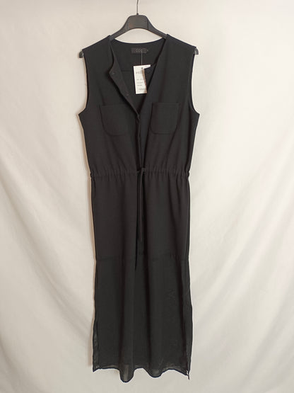 COS. Black lace dress TS/M