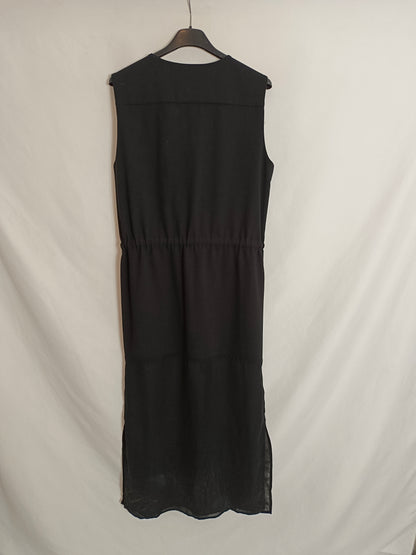 COS. Black lace dress TS/M