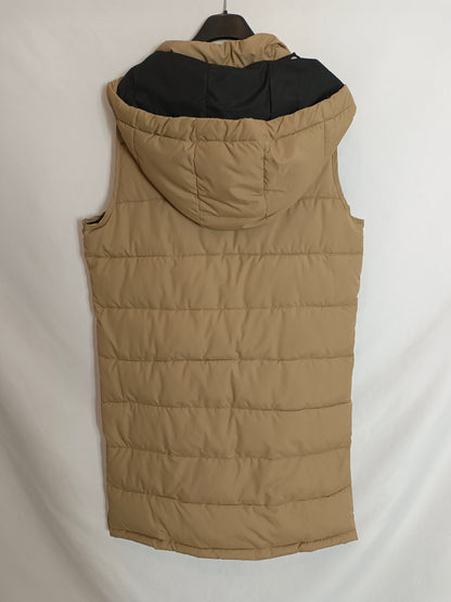 RINO&PELLE. Plumas sin mangas beige T.38