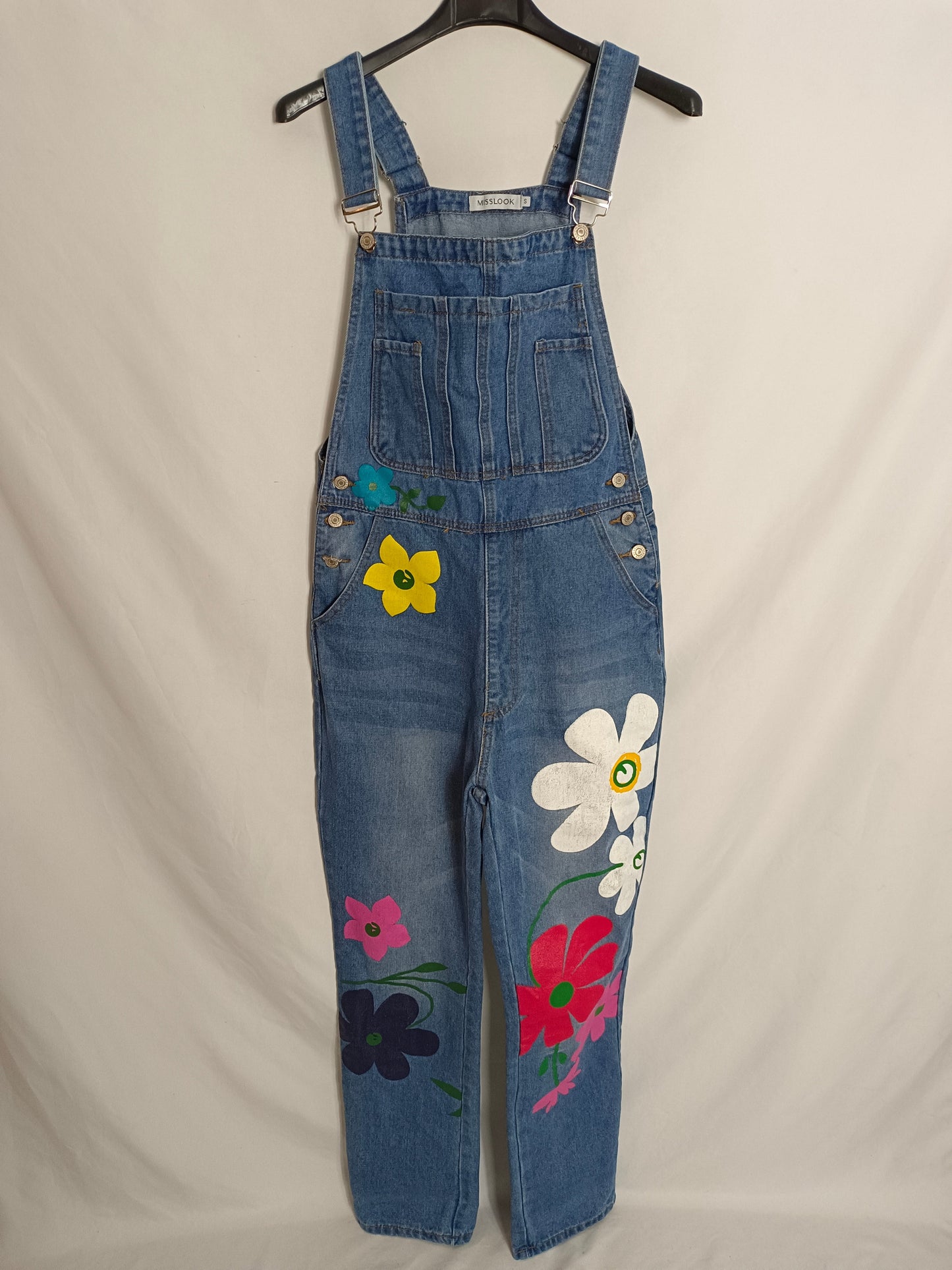 MISSLOOK. Peto denim flores T.s
