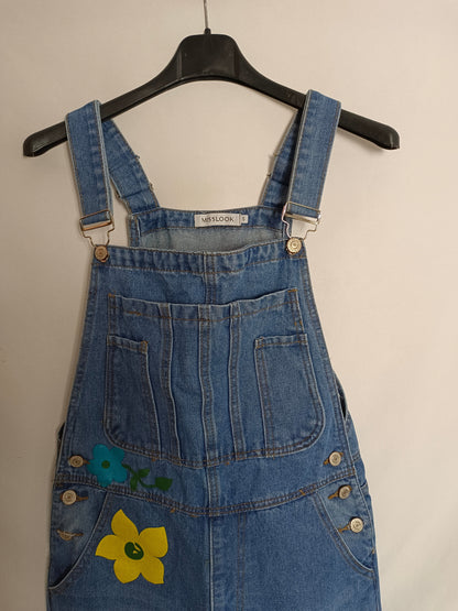 MISSLOOK. Peto denim flores T.s