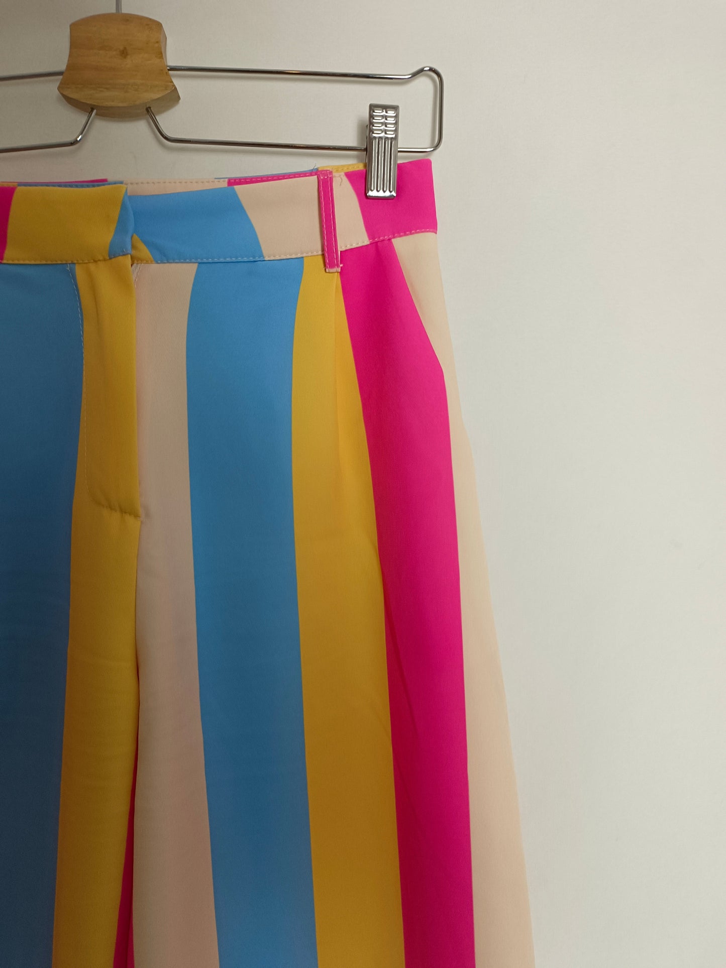 LUMINA. Pantalón ancho rayas T.u(m)