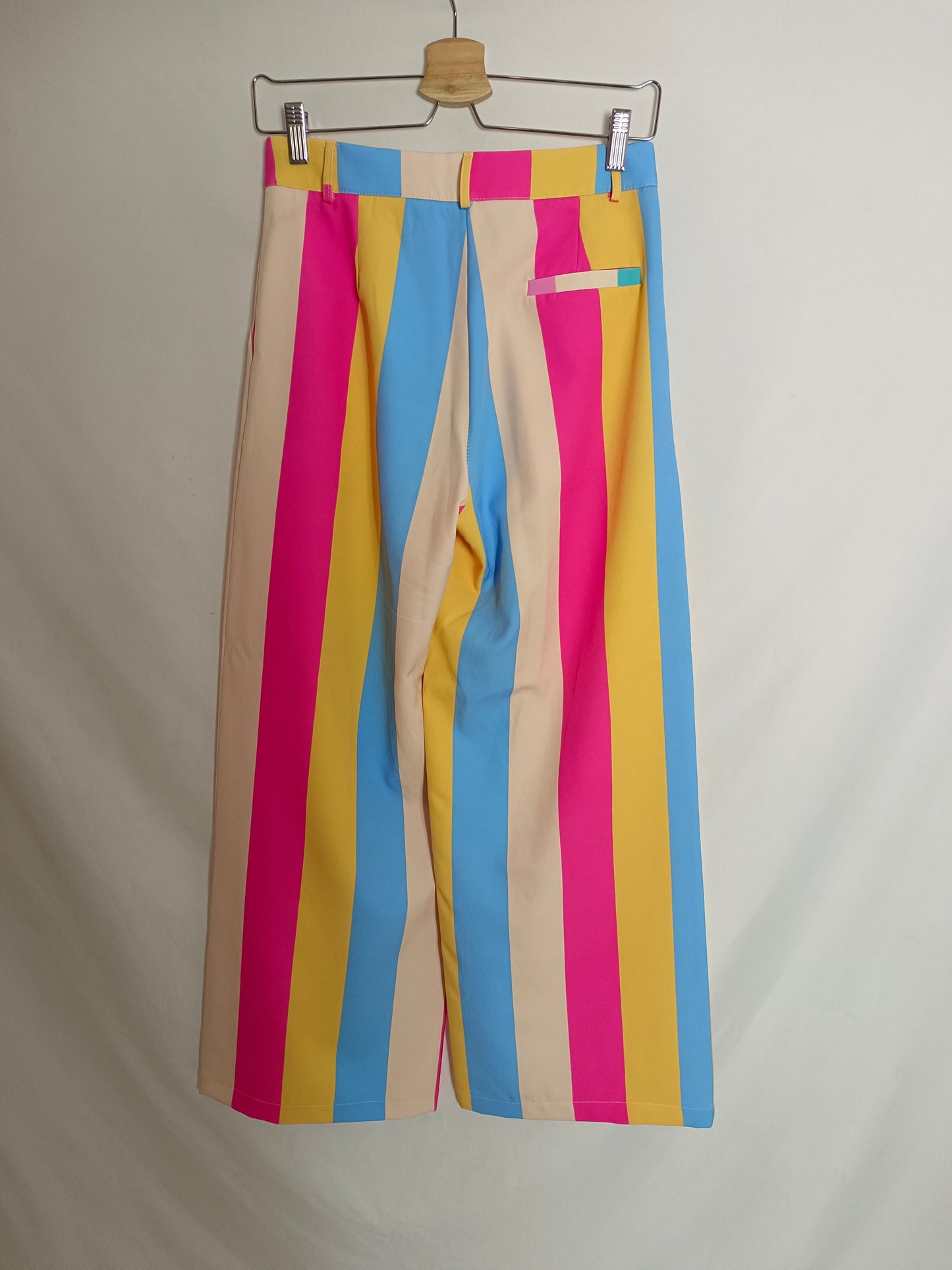 LUMINA. Pantalón ancho rayas T.u(m)