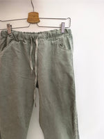 OTRAS. Pantalón verde elástico T.m