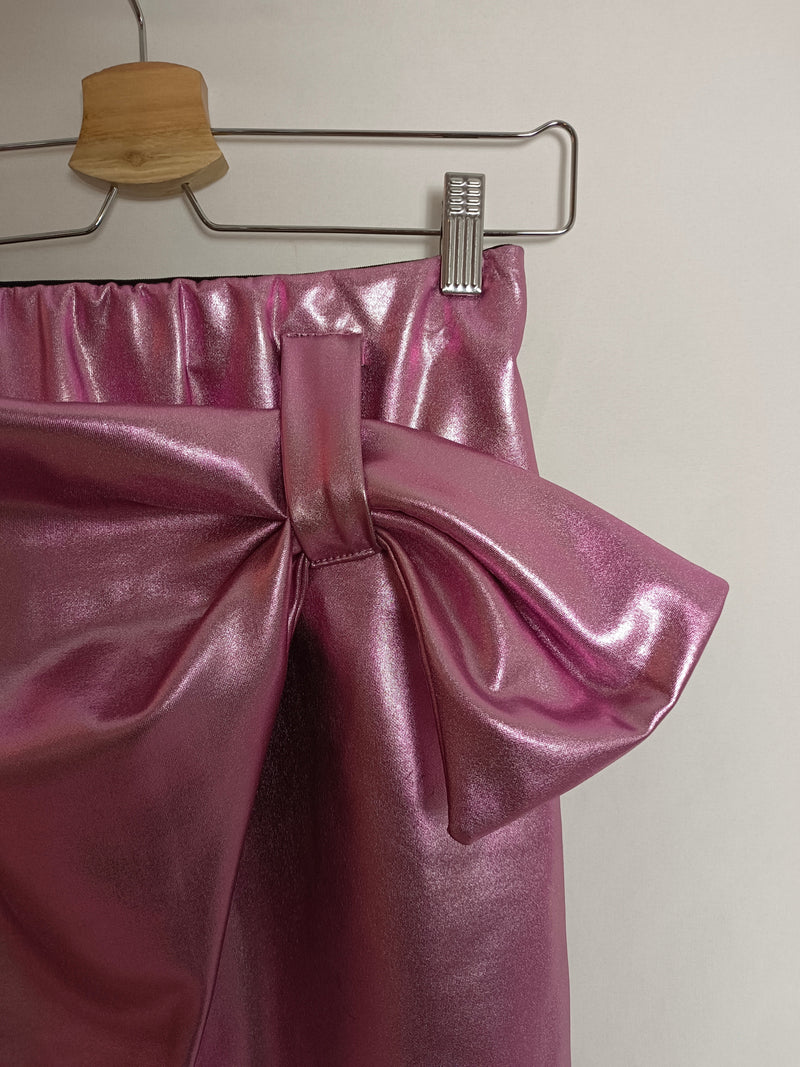 OTRAS. Falda rosa metalizada TU(s/m)