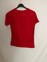 OTRAS. Camiseta roja tacón T.l