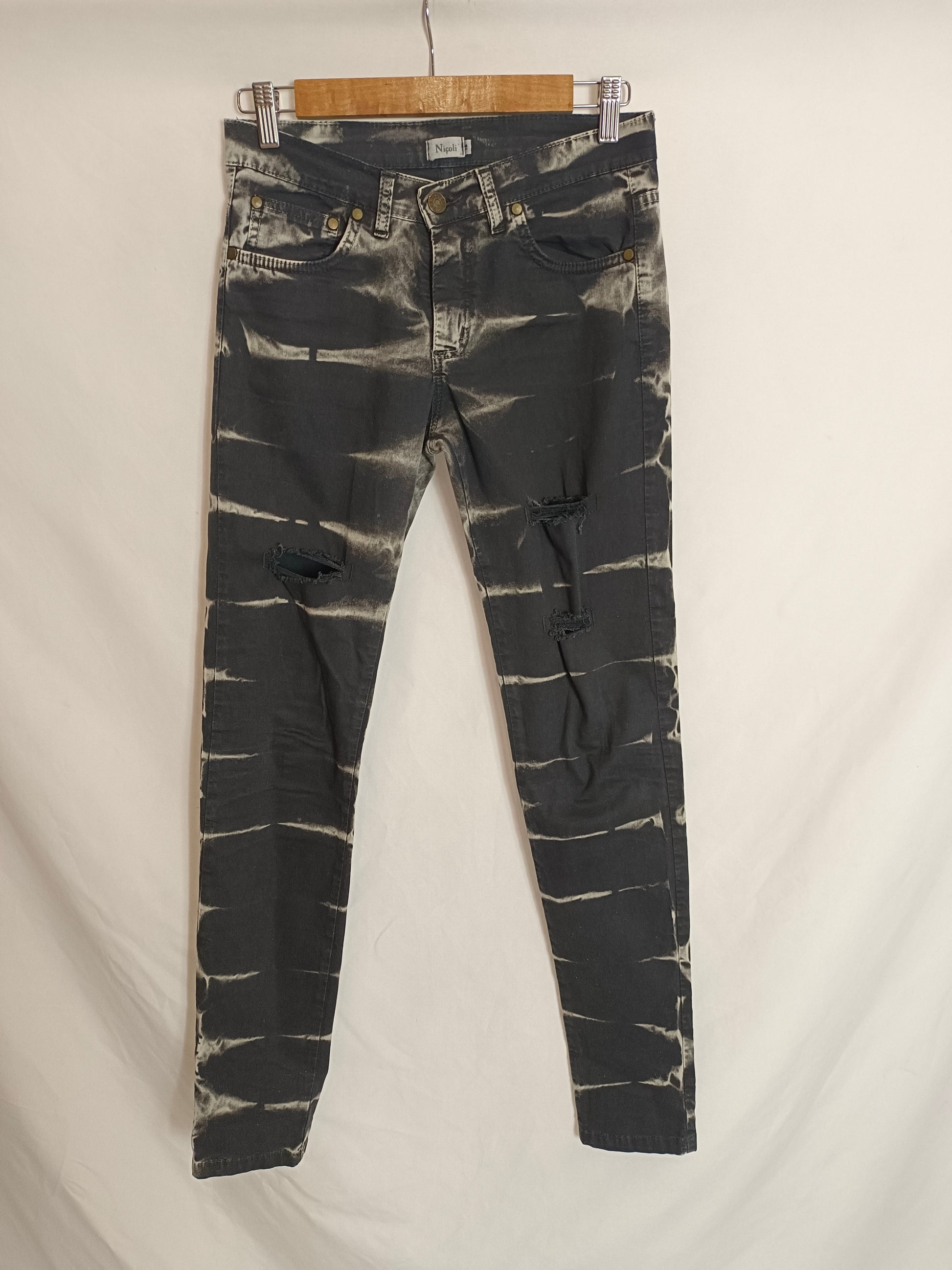 Pantalones Tie Dye Nicoli Pantalón Tie Dye Gris – Hibuy Market