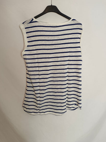 SCALPERS. Camiseta rayas azules. T.42