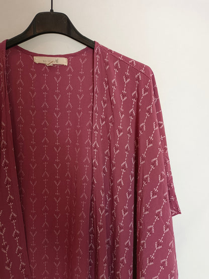 NAËLLE. Kimono rosa estampado  TU(s/m)