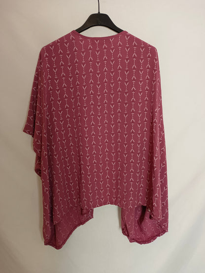 NAËLLE. Kimono rosa estampado  TU(s/m)