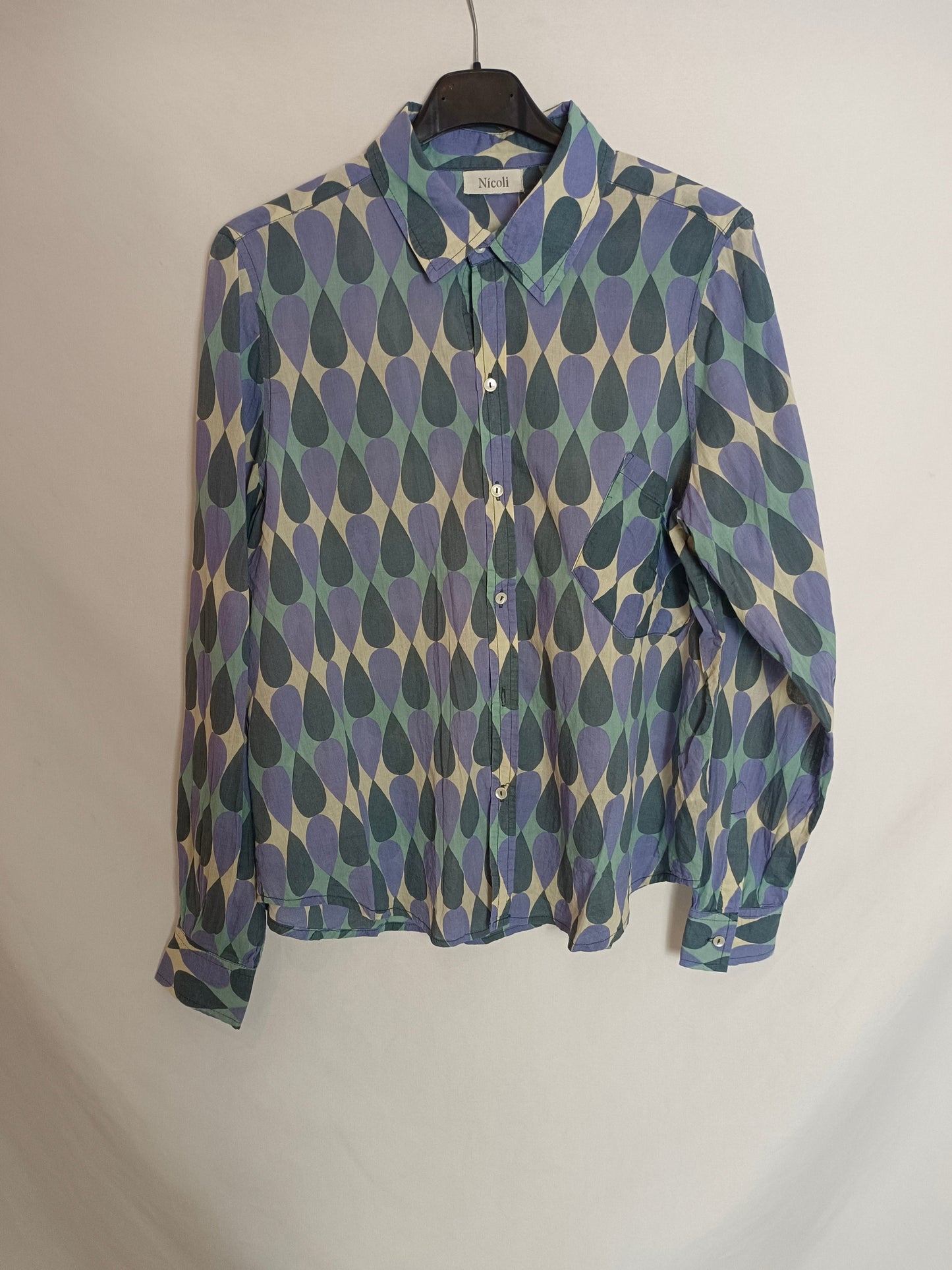 NICOLI. Blusa fluida gotas T.m