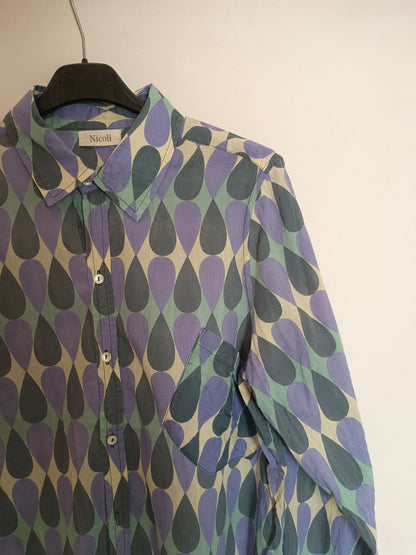 NICOLI. Blusa fluida gotas T.m