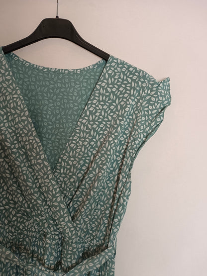 OTRAS. Vestido verde hojas Tu(s)